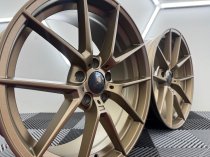 New 19 Inch CS Style Alloy Wheels In Matt Bronze, Flow Formed With Wider 9.5" Rear 763 5x120