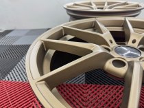 New 19 Inch CS Style Alloy Wheels In Matt Bronze, Flow Formed With Wider 9.5" Rear 763 5x120