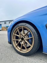 New 19 Inch CS Style Alloy Wheels In Matt Bronze, Flow Formed With Wider 9.5" Rear 763 5x120