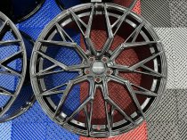 NEW 22 INCH VEEMANN V-FS51 ALLOY WHEELS IN GLOSS BLACK WITH DEEPER CONCAVE 10.5" REAR OPTION 5x112