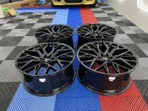 NEW 22 INCH VEEMANN V-FS51 ALLOY WHEELS IN GLOSS BLACK WITH DEEPER CONCAVE 10.5" REAR OPTION 5x112