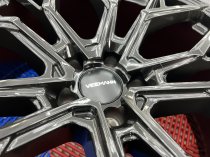 NEW 22 INCH VEEMANN V-FS51 ALLOY WHEELS IN GLOSS BLACK WITH DEEPER CONCAVE 10.5" REAR OPTION 5x112