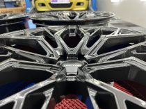 NEW 22 INCH VEEMANN V-FS51 ALLOY WHEELS IN GLOSS BLACK WITH DEEPER CONCAVE 10.5" REAR OPTION 5x112