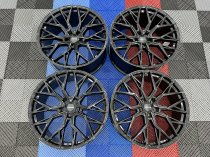 NEW 22 INCH VEEMANN V-FS51 ALLOY WHEELS IN GLOSS BLACK WITH DEEPER CONCAVE 10.5" REAR OPTION 5x112