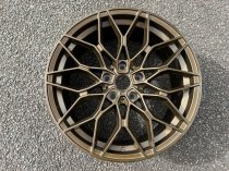 NEW 19 INCH 1000X CROSS SPOKE STYLE ALLOY WHEELS IN BRONZE WITH DEEPER 9.5″ REAR 5x120