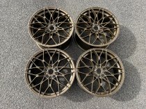 NEW 19" 1000X CROSS SPOKE STYLE ALLOY WHEELS IN GLOSS BRONZE, WIDER 9.5" REAR