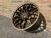 NEW 19" 1000X CROSS SPOKE STYLE ALLOY WHEELS IN GLOSS BRONZE, WIDER 9.5" REAR