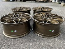 NEW 20" 1000X CROSS SPOKE ALLOY WHEELS IN GLOSS BRONZE, WIDER 9.5" REAR