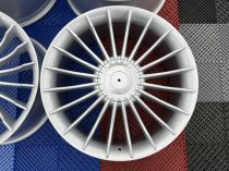 NEW 20 INCH ALPIN CRINKLE SPOKE ALLOY WHEELS IN SILVER WITH DEEPER 9.5″ REARS 5x120/112