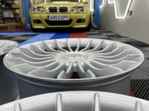 NEW 20 INCH ALPIN CRINKLE SPOKE ALLOY WHEELS IN SILVER WITH DEEPER 9.5" REARS 5x120/112