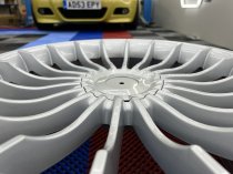 NEW 20 INCH ALPIN CRINKLE SPOKE ALLOY WHEELS IN SILVER WITH DEEPER 9.5" REARS 5x120/112