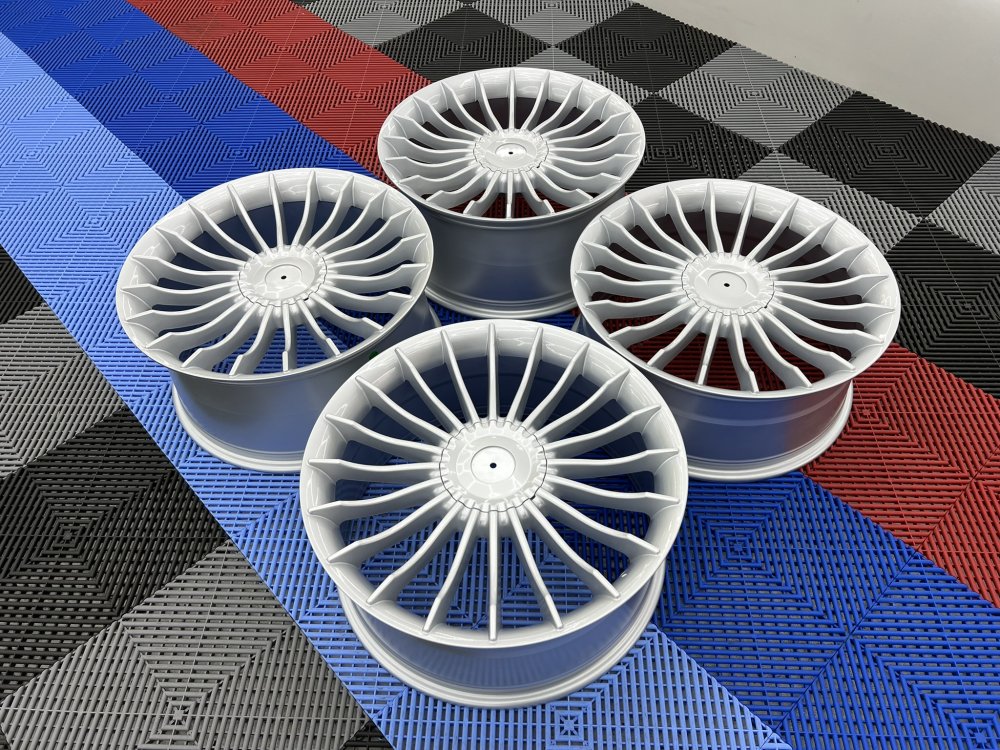 BM Autosport - NEW 20 INCH ALPIN CRINKLE SPOKE ALLOY WHEELS IN SILVER WI...