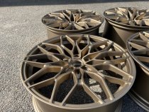 NEW 19" 1000X CROSS SPOKE ALLOY WHEELS IN SATIN BRONZE WITH DEEPER CONCAVE 9" REAR