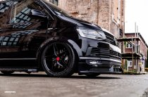 NEW 18 INCH VEEMANN V-FS46 ALLOY WHEELS IN GLOSS BLACK WITH DEEPER CONCAVE 9" REAR OPTION 5x112