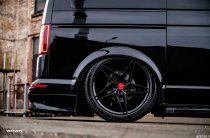 NEW 18 INCH VEEMANN V-FS46 ALLOY WHEELS IN GLOSS BLACK WITH DEEPER CONCAVE 9" REAR OPTION 5x112