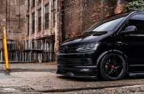 NEW 18 INCH VEEMANN V-FS46 ALLOY WHEELS IN GLOSS BLACK WITH DEEPER CONCAVE 9" REAR OPTION 5x112