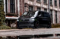 NEW 18 INCH VEEMANN V-FS46 ALLOY WHEELS IN GLOSS BLACK WITH DEEPER CONCAVE 9" REAR OPTION 5x112