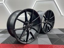 New 19 Inch CS Style Alloy Wheels in Satin Black, MP Engraved, with Wider 9.5" Rears, 5x120