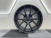 New 19 Inch CS Style Alloy Wheels in Satin Black, MP Engraved, with Wider 9.5" Rears, 5x120