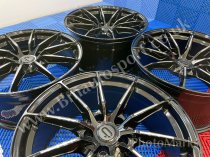NEW 19 INCH C9 CORTEZ ALLOY WHEELS IN GLOSS BLACK WITH MILLED ACCENT SPOKES AND DEEPER CONCAVE 9.5" REAR OPTION 5x112