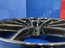 NEW 19 INCH C9 CORTEZ ALLOY WHEELS IN GLOSS BLACK WITH MILLED ACCENT SPOKES AND DEEPER CONCAVE 9.5" REAR OPTION 5x112