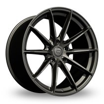 NEW 19 INCH C9 CORTEZ ALLOY WHEELS IN MATT GUNMETAL WITH MILLED ACCENT SPOKES AND DEEPER CONCAVE 9.5″ REAR OPTION 5x112