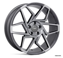 NEW 19 INCH VEEMANN V-FS27R ALLOY WHEELS IN GRAPHITE SMOKE MACHINED 5x112