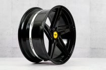 NEW 19 INCH VEEMANN V-FS31 ALLOY WHEELS IN GLOSS BLACK WITH DEEPER CONCAVE 9.5" REAR OPTION 5x112