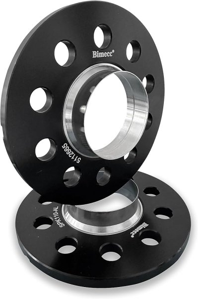 NEW 10/12/15mm BLACK BIMECC SPACERS WITH STEEL INSERT- (2 PAIRS INC BOLTS) WITH LOCKING WHEEL BOLTS 5x112 66.6 CB