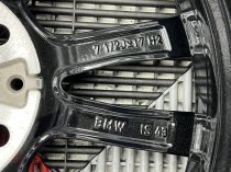 USED 17 INCH GENUINE BMW STYLE 725 ALLOY WHEELS,FULLY REFURBED IN GUNMETAL WITH POLISHED FACE 5x120