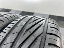 USED 17 INCH GENUINE ALPINA CLASSIC SOFTLINE ALLOY WHEELS, FULLY REFURBED INC ALL CAPS + VG UNIROYAL TYRES 5x120