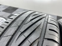 USED 17 INCH GENUINE ALPINA CLASSIC SOFTLINE ALLOY WHEELS, FULLY REFURBED INC ALL CAPS + VG UNIROYAL TYRES 5x120