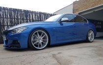 NEW 18 INCH VEEMANN V-FS25 ALLOY WHEELS IN SILVER MACHINED WITH DEEPER CONCAVE 9" REAR OPTION 5x120