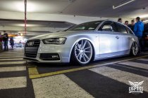 NEW 18 INCH VEEMANN V-FS25 ALLOY WHEELS IN SILVER MACHINED WITH DEEPER CONCAVE 9" REAR OPTION 5x120