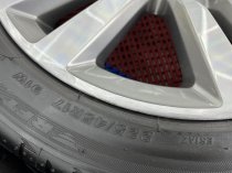 USED 17 INCH GENUINE BMW STYLE 655 DOUBLE SPOKE ALLOY WHEELS,GC, LIGHT GUNMETAL WITH POLISHED FACE,INC VG RUNFLAT TYRES 5x120