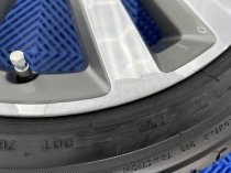 USED 17 INCH GENUINE BMW STYLE 655 DOUBLE SPOKE ALLOY WHEELS,GC, LIGHT GUNMETAL WITH POLISHED FACE,INC VG RUNFLAT TYRES 5x120