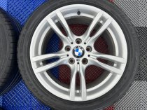 USED 18 INCH GENUINE BMW STYLE 400 M SPORT ALLOY WHEELS,WIDER REARS, GOOD CONDITION INC RUNFLAT TYRES 5x120