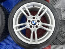 USED 18 INCH GENUINE BMW STYLE 400 M SPORT ALLOY WHEELS,WIDER REARS, GOOD CONDITION INC RUNFLAT TYRES 5x120