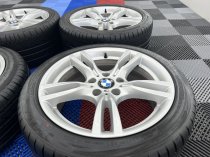 USED 18 INCH GENUINE BMW STYLE 400 M SPORT ALLOY WHEELS,WIDER REARS, GOOD CONDITION INC RUNFLAT TYRES 5x120