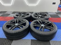 Used 19 Inch Genuine BMW Style 704 M Alloy Wheels, Fully Refurbished in Gloss Black, Including Good Runflat Tyres, 5x120
