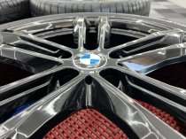 Used 19 Inch Genuine BMW Style 704 M Alloy Wheels, Fully Refurbished in Gloss Black, Including Good Runflat Tyres, 5x120