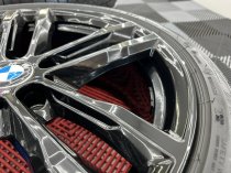 Used 19 Inch Genuine BMW Style 704 M Alloy Wheels, Fully Refurbished in Gloss Black, Including Good Runflat Tyres, 5x120