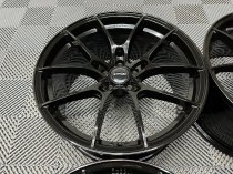 NEW 18 INCH STROM STR-F1 FLOW FORGED ALLOY WHEELS IN GLOSS BLACK 5x112