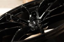 NEW 18 INCH STROM STR-F1 FLOW FORGED ALLOY WHEELS IN GLOSS BLACK WITH DEEPER CONCAVE 9" REAR OPTION 5x120