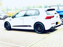 NEW 18 INCH STROM STR-F1 FLOW FORGED ALLOY WHEELS IN GLOSS BLACK WITH DEEPER CONCAVE 9" REAR OPTION 5x120