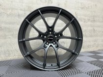 NEW 18 INCH STROM STR-F1 FLOW FORGED ALLOY WHEELS IN SATIN GUNMETAL WITH DEEPER CONCAVE 9" REAR OPTION 5x120