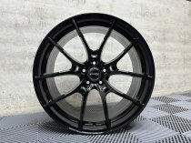 NEW 19 INCH STROM STR-F1 FLOW FORGED ALLOY WHEELS IN GLOSS BLACK 5x112