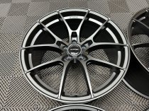 NEW 19 INCH STROM STR-F1 FLOW FORGED ALLOY WHEELS IN SATIN GUNMETAL WITH DEEPER CONCAVE 9.5" REAR OPTION 5x112