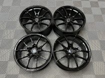 NEW 20 INCH STROM STR-F1 FLOW FORGED ALLOY WHEELS IN GLOSS BLACK WITH DEEPER CONCAVE 9.5" REAR OPTION 5x112