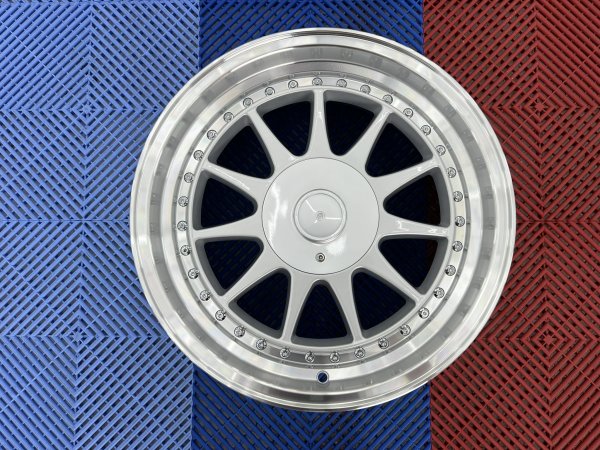 NEW 17 INCH HARTGER STYLE DEEP DISH ALLOY WHEELS IN SILVER WITH POLISHED DISH 4x100